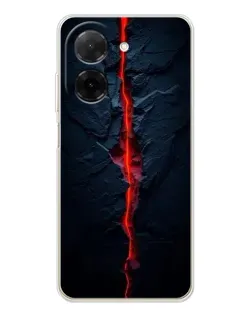 Чехол для Xiaomi Poco C71 с картинкой «Kрасная лавовая трещина» Чехол для Xiaomi Poco C71 с картинкой «Kрасная лавовая трещина»