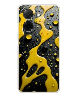 Чехол для Xiaomi Poco C71 с картинкой «Жидкое желтое золото» Чехол для Xiaomi Poco C71 с картинкой «Жидкое желтое золото»