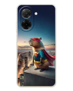 Чехол для Xiaomi Poco C71 с картинкой «Капи-мен супергерой» Чехол для Xiaomi Poco C71 с картинкой «Капи-мен супергерой»