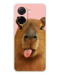 Чехол для Xiaomi Poco C71 с картинкой «Капибара с языком» Чехол для Xiaomi Poco C71 с картинкой «Капибара с языком»