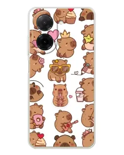 Чехол для Xiaomi Poco C71 с картинкой «Стикерпак с капибарами» Чехол для Xiaomi Poco C71 с картинкой «Стикерпак с капибарами»