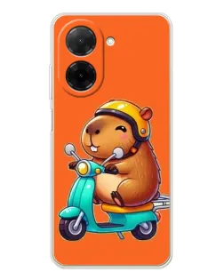 Чехол для Xiaomi Poco C71 с картинкой «Капибара на скутере» Чехол для Xiaomi Poco C71 с картинкой «Капибара на скутере»
