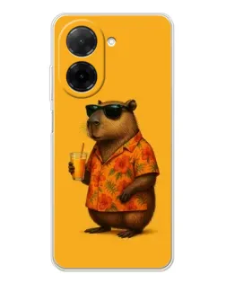 Чехол для Xiaomi Poco C71 с картинкой «Капибара на отдыхе» Чехол для Xiaomi Poco C71 с картинкой «Капибара на отдыхе»