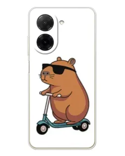 Чехол для Xiaomi Poco C71 с картинкой «Капибара на самокате» Чехол для Xiaomi Poco C71 с картинкой «Капибара на самокате»