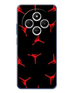 Чохол для Xiaomi Poco C75 з картинкою «Jordan Red Pattern» Чохол для Xiaomi Poco C75 з картинкою «Jordan Red Pattern»