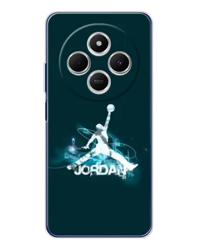 Чехол для Xiaomi Poco C75 с картинкой «Jordan Blue Fire» Чехол для Xiaomi Poco C75 с картинкой «Jordan Blue Fire»