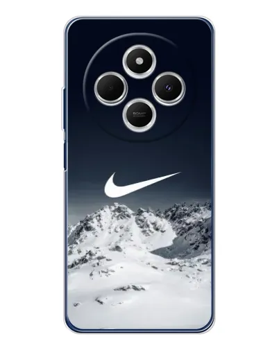 Чехол для Xiaomi Poco C75 с картинкой «Nike — зимние горы» Чехол для Xiaomi Poco C75 с картинкой «Nike — зимние горы»