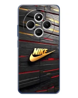 Чохол для Xiaomi Poco C75 з картинкою «Золотий Nike на металі»