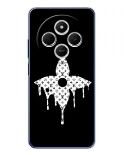 Чохол для Xiaomi Poco C75 з картинкою «Квіткова монограма»