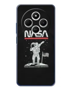 Чохол для Xiaomi Poco C75 з картинкою «NASA — крокуємо по Місяцю» Чохол для Xiaomi Poco C75 з картинкою «NASA — крокуємо по Місяцю»