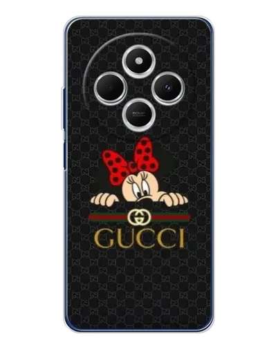 Чехол для Xiaomi Poco C75 с картинкой «Минни Маус Gucci — черный» Чехол для Xiaomi Poco C75 с картинкой «Минни Маус Gucci — черный»