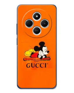 Чехол для Xiaomi Poco C75 с картинкой «Микки Маус Gucci — оранж» Чехол для Xiaomi Poco C75 с картинкой «Микки Маус Gucci — оранж»