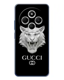 Чехол для Xiaomi Poco C75 с картинкой «Gucci — серебряный лев» Чехол для Xiaomi Poco C75 с картинкой «Gucci — серебряный лев»