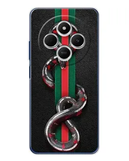 Чехол для Xiaomi Poco C75 с картинкой «Gucci — змея на полосе» Чехол для Xiaomi Poco C75 с картинкой «Gucci — змея на полосе»