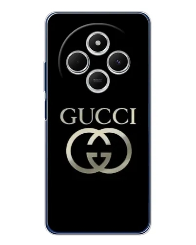 Чехол для Xiaomi Poco C75 с картинкой «Gucci — золото на черном» Чехол для Xiaomi Poco C75 с картинкой «Gucci — золото на черном»