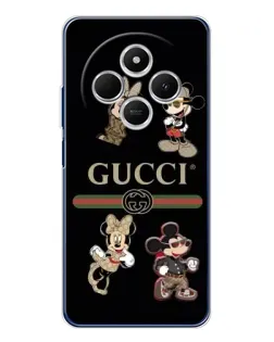 Чехол для Xiaomi Poco C75 с картинкой «Gucci — герои Disney и монограмма» Чехол для Xiaomi Poco C75 с картинкой «Gucci — герои Disney и монограмма»