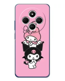 Чехол для Xiaomi Poco C75 с картинкой «My Melody и Kuromi» Чехол для Xiaomi Poco C75 с картинкой «My Melody и Kuromi»
