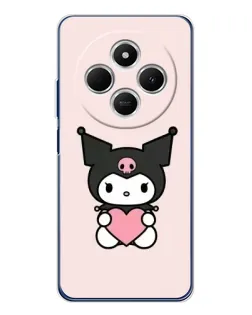 Чехол для Xiaomi Poco C75 с картинкой «Kuromi и сердце» Чехол для Xiaomi Poco C75 с картинкой «Kuromi и сердце»