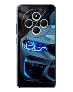 Чехол для Xiaomi Poco C75 с картинкой «Взгляд BMW с синими фарами» Чехол для Xiaomi Poco C75 с картинкой «Взгляд BMW с синими фарами»