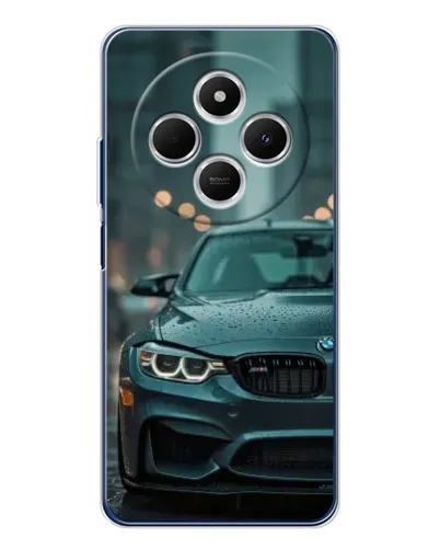 Чехол для Xiaomi Poco C75 с картинкой «BMW в огнях города»
