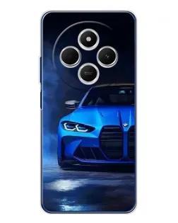Чехол для Xiaomi Poco C75 с картинкой «Голубая BMW M4» Чехол для Xiaomi Poco C75 с картинкой «Голубая BMW M4»