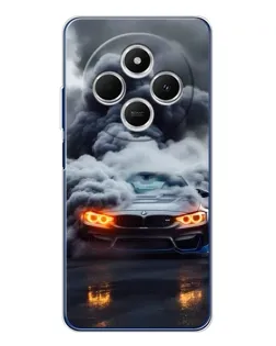 Чехол для Xiaomi Poco C75 с картинкой «BMW в дыму» Чехол для Xiaomi Poco C75 с картинкой «BMW в дыму»