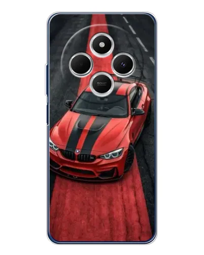Чехол для Xiaomi Poco C75 с картинкой «BMW на красной дорожке»