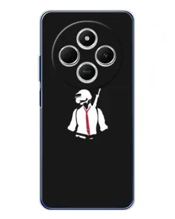 Чохол для Xiaomi Poco C75 з картинкою «PUBG — силует воїна»