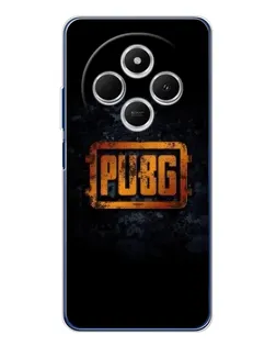Чохол для Xiaomi Poco C75 з картинкою «PUBG — золотий логотип»