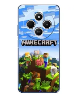 Чохол для Xiaomi Poco C75 з картинкою «Minecraft класичний світ»