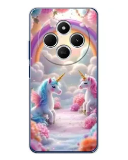 Чехол для Xiaomi Poco C75 с картинкой «Радуга и единороги» Чехол для Xiaomi Poco C75 с картинкой «Радуга и единороги»