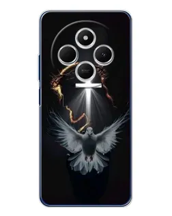 Чехол для Xiaomi Poco C75 с картинкой «Голубь и Свет»