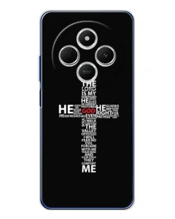 Чехол для Xiaomi Poco C75 с картинкой «Текстовый крест»