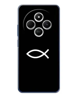 Чехол для Xiaomi Poco C75 с картинкой «Символ рыбы Jesus»