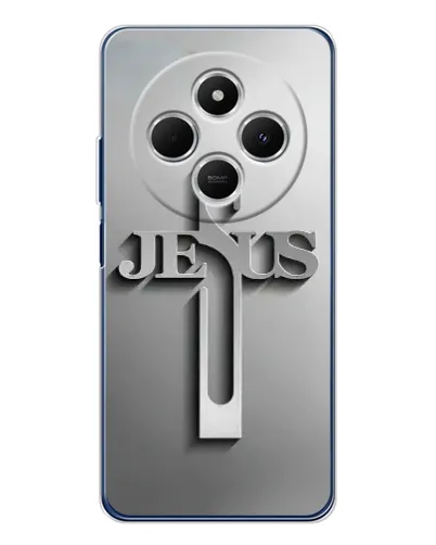 Чехол для Xiaomi Poco C75 с картинкой «Металлический крест Jesus» Чехол для Xiaomi Poco C75 с картинкой «Металлический крест Jesus»