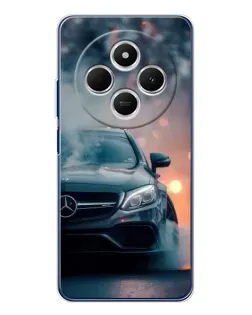 Чехол для Xiaomi Poco C75 с картинкой «Mercedes — ночной город» Чехол для Xiaomi Poco C75 с картинкой «Mercedes — ночной город»