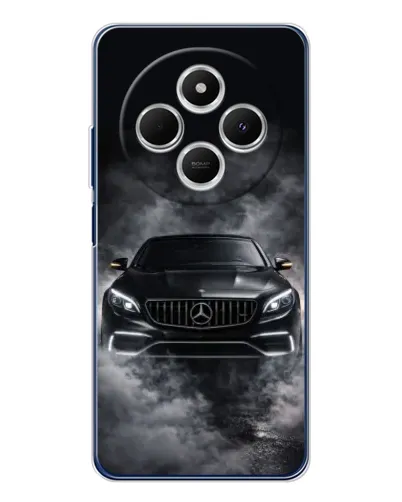 Чехол для Xiaomi Poco C75 с картинкой «Mercedes в дыму» Чехол для Xiaomi Poco C75 с картинкой «Mercedes в дыму»