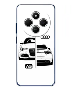 Чехол для Xiaomi Poco C75 с картинкой «Audi — контрастный дизайн»