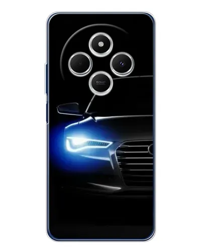 Чехол для Xiaomi Poco C75 с картинкой «Неоновый взгляд Audi»
