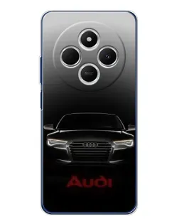 Чехол для Xiaomi Poco C75 с картинкой «Audi — градиентный контур»