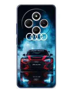 Чехол для Xiaomi Poco C75 с картинкой «Audi Sport — неон»
