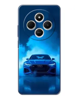 Чехол для Xiaomi Poco C75 с картинкой «Audi — голубая энергия»