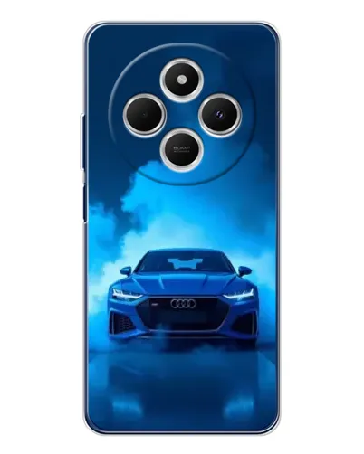 Чехол для Xiaomi Poco C75 с картинкой «Audi — голубая энергия»