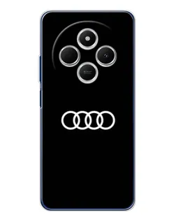 Чехол для Xiaomi Poco C75 с картинкой «Audi White Logo»