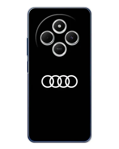 Чехол для Xiaomi Poco C75 с картинкой «Audi White Logo»