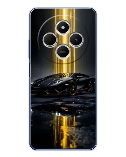 Чехол для Xiaomi Poco C75 с картинкой «Ночной Lamborghini драйв»