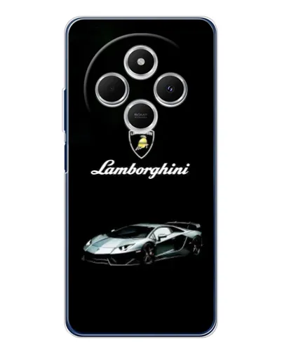 Чехол для Xiaomi Poco C75 с картинкой «Логотип Lamborghini классика»