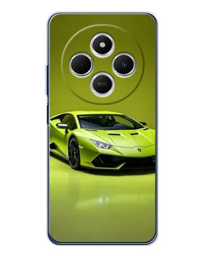 Чехол для Xiaomi Poco C75 с картинкой «Салатовый Lamborghini Huracan»