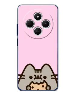 Чехол для Xiaomi Poco C75 с картинкой «Pusheen и печенье» Чехол для Xiaomi Poco C75 с картинкой «Pusheen и печенье»