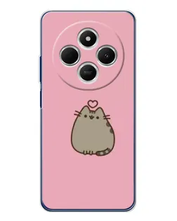 Чохол для Xiaomi Poco C75 з картинкою «Pusheen серце»